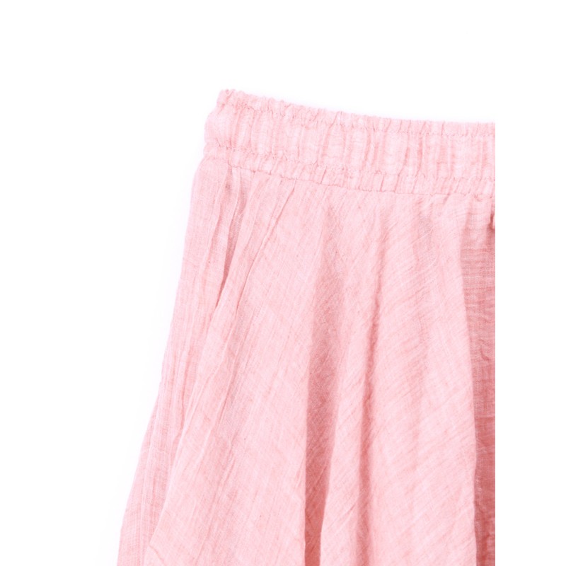 Women's Cotton Long Skirt, Double Stitched, Elasticated Waistband, Plain Colours