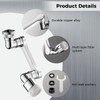1080° Swivel Dual-function Faucet Sprayer Head Universal Splash Filter Faucet