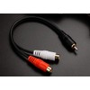 [WYVERN AUDIO #24] RCA Monaural Male to RCA Stereo Red-White