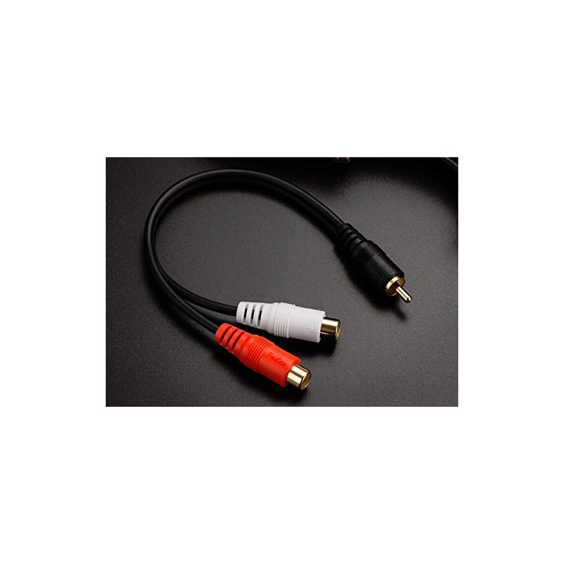 [WYVERN AUDIO #24] RCA Monaural Male to RCA Stereo Red-White