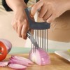 WOLMIK Stainless Steel Onion Cutter Holder Food Slice Assistant, Vegetable