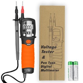 Pen Type Digital Multimeter - LYCEBELL LC-38B High Voltage Tester for AC/DC Voltmeter Resistance Diode, Continuity Testers, Volt Meter with Multimeter Test Leads, Backlight and Buzzer Alarm