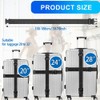 Set of 2 Luggage Strap Set, Luggage Strap, Black, Luggage