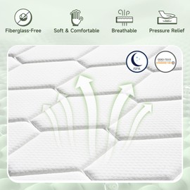 QUENSIYE Queen Mattress, 10 Inch Ultra Comfort Hybrid Mattress Queen Size, Foam Mattress with Independent Pocket Springs Mattress in a Box Pressure Relief & Supportive, Medium Firm