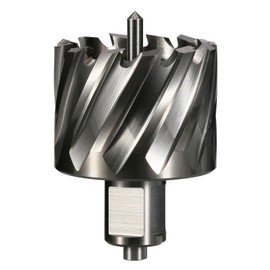 Vearter 50mm HSS Annular Cutter, 19.05mm Weldon Shank, Mag Drill Bit with Pilot Pin for Steel Plate, Aluminum, Brass, Cast iron, Stainless Steel