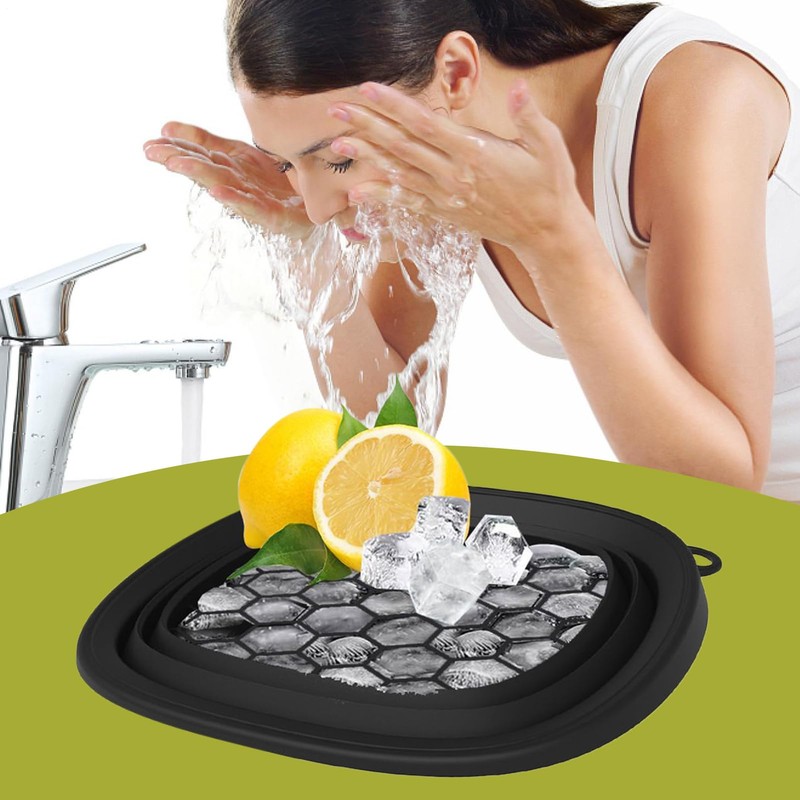 Ice Face Bowl | Foldable Face Ice Bowl with Built-in