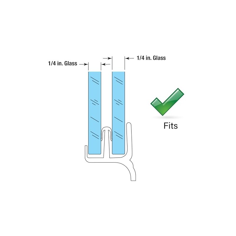 Prime-Line M 6144 Tub Enclosure Bottom Guide, Workright Products, Clear