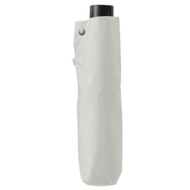 Miyajima 22260 Folding Umbrella, 23.6 inches (60 cm), For Rain or Shine, Black Coating Specifications, Plain, White