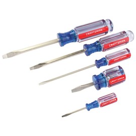 CRAFTSMAN Screwdriver Set, Slotted/Flat Head, 5Piece (CMHT65032)