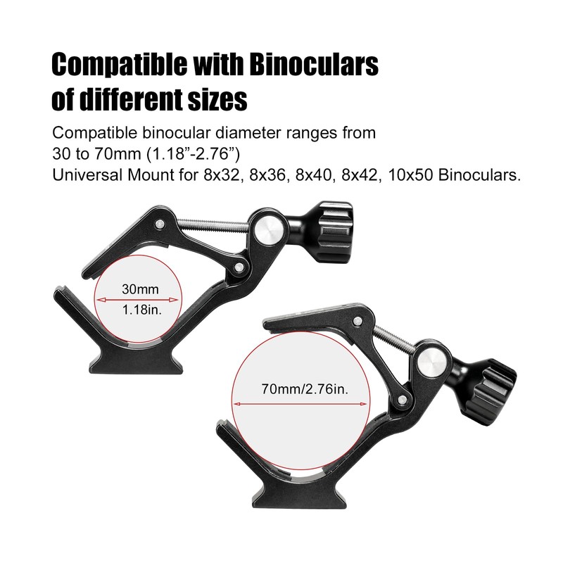 CC-10 Binocular Mount Clamp for Triopd with Arca Swiss Adapter,