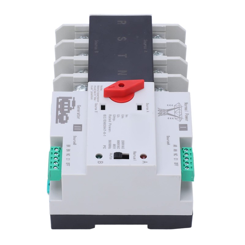 4P Dual Power Automatic Transfer Switch Uninterruptible Transfer Switch AC230V