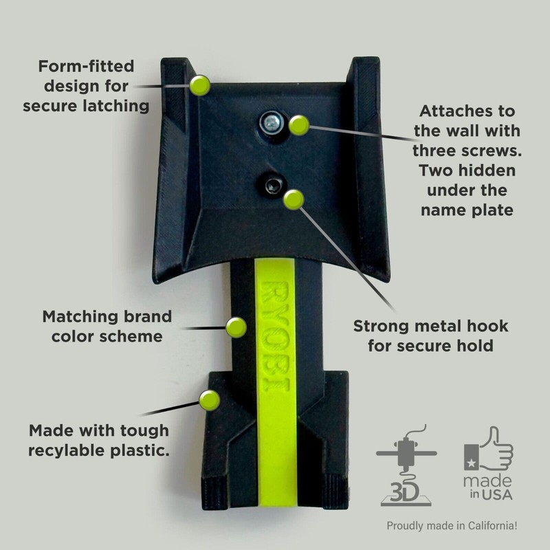 For RYOBI Wall Mount Bracket for RYOBI 40V Jet Fan