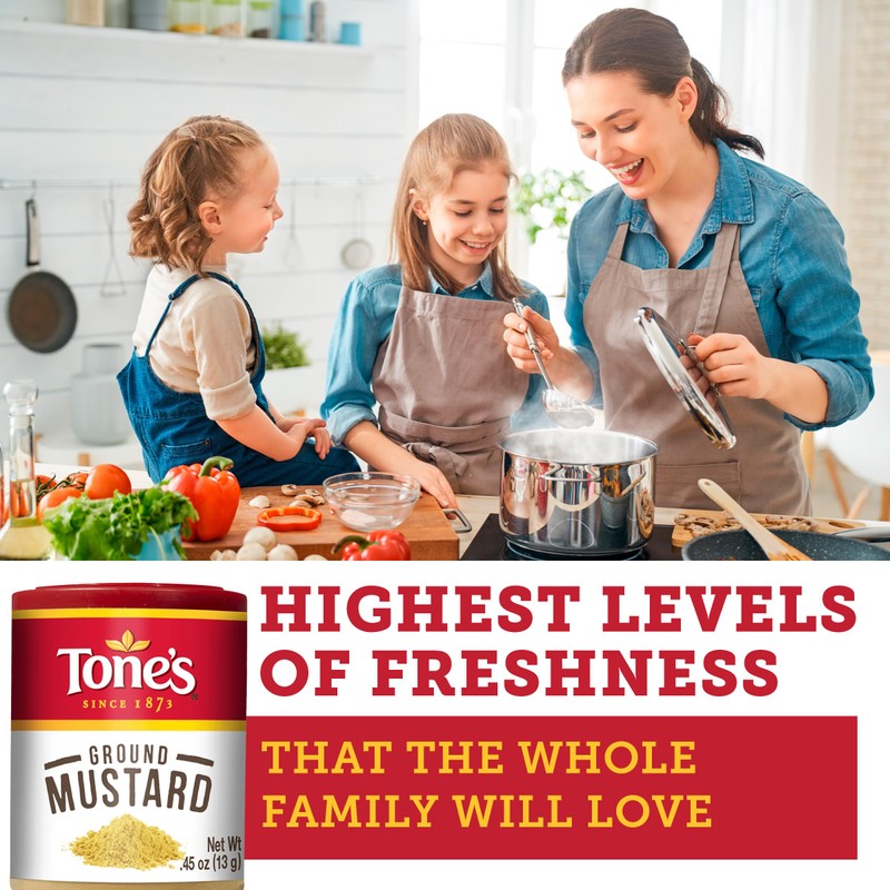 Tone's Ground Mustartd, 0.45 Ounce