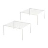 Greenbrier Kitchen Cabinet Shelf Storage Organizer Rack, Set of 2