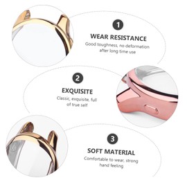 Levemolo Watch Cover Full Protection TPU Material Scratchproof Non-irritating Easy On/Off Smart Watch Shell