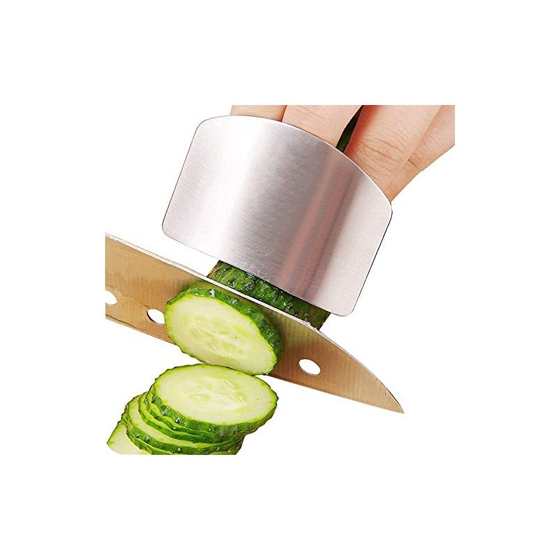 GEMOX Stainless Steel Finger Guard for Slicing - Cutting Protector