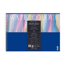 Unbekannt Fabriano 17662129 Watercolour Pad, Cotton, White, 21 x 29.7 x 0.5 cm