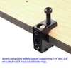 Upgrade Baudelun 1/4"-20 Beam Clamps, Black Steel Bolt-on Beam Clamp