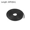 sourcing map Foam Rubber Weather Seal Strip, 2mm(5/64") Diameter 6