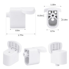 EAGLEGGO 2Pack WB06X10943 Handle Support Microwave Replacement Part Fit for GE Microwave Replaces AP5790057 PS8753758 3025054 EAP8753758 - White