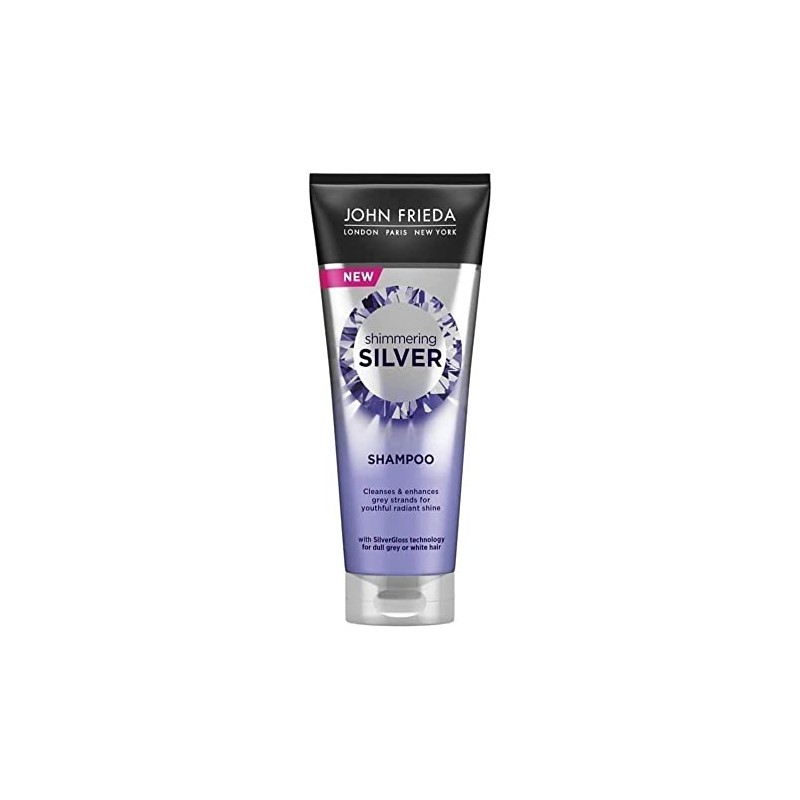 John Frieda Shimmering Shampoo for Dull Grey or White Hair,