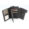 High-quality vintage leather women's purse, thick and compact wallet made