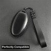 Yonmcfn Key fob Cover Genuine Leather with Keychain,Leather Key Case