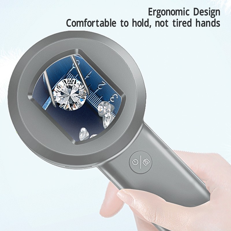 Handheld Microscope with 8 LED Lights 2 Inch IPS Screen