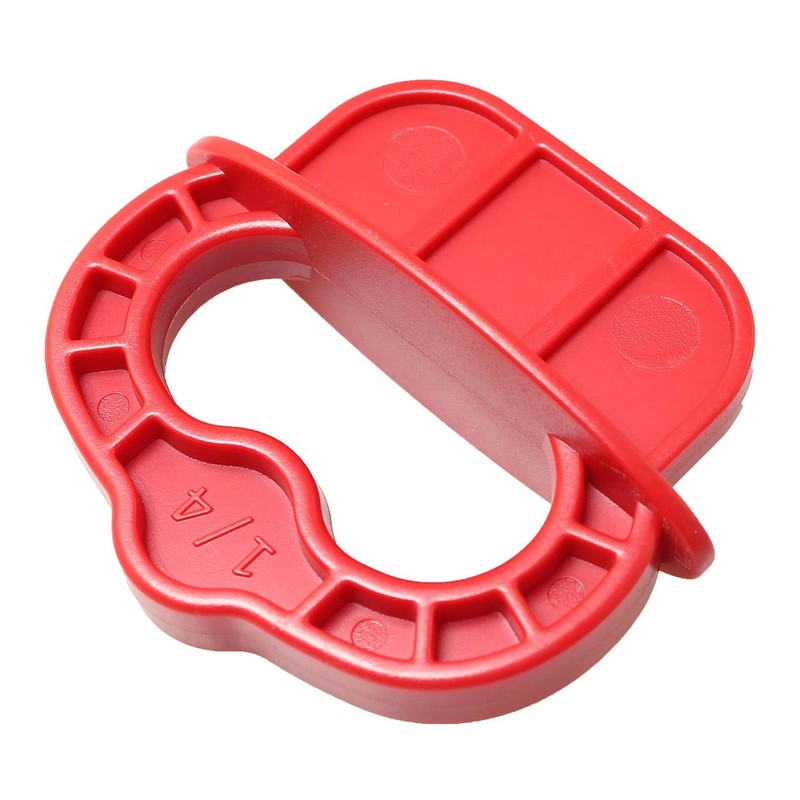 RLECS 6pcs Gap Deck Board Spacer Guide Red 1/4" Handheld