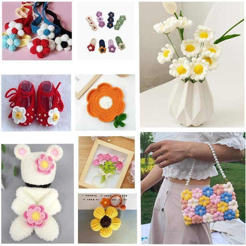 Zerodis Flower Knitting Loom Kit, Round Looms, Hat, Scarf, Scarf,