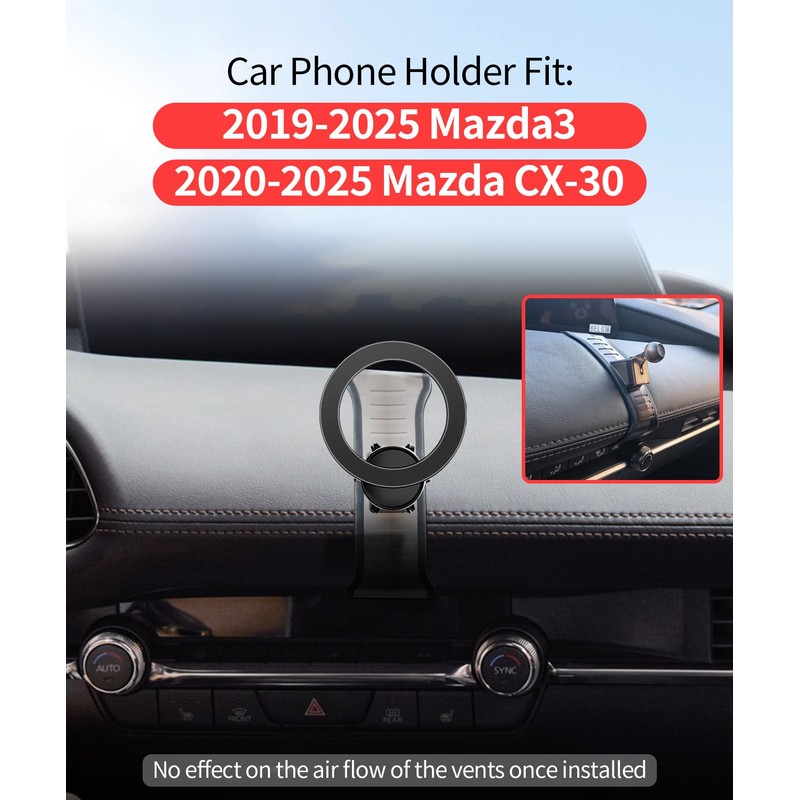 MaserWeller Car Phone Holder for Mazda 3 2019 2020 2021