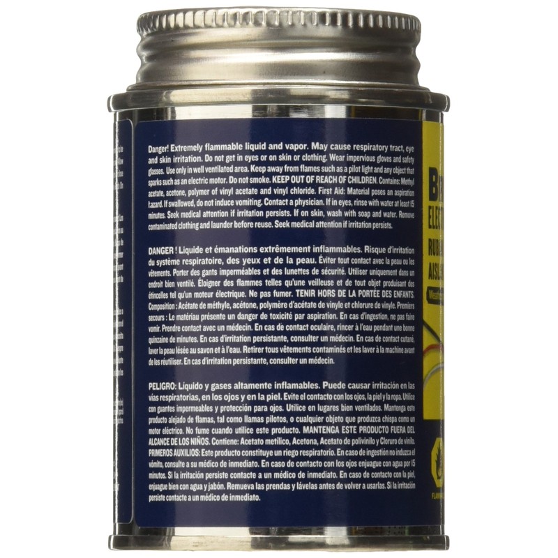 Blue Magic BOT55TRI Brush Electrical Tape (12/4Oz), Black
