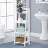 UTEX 4-Tier Ladder Shelf, Bathroom Shelf Freestanding, 4-Shelf Spacesaver Open