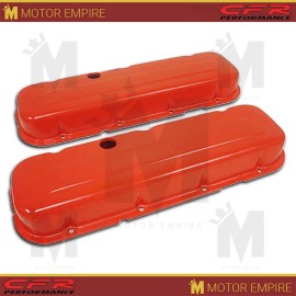 CFR Performance Fits 1965-95 Chevy BB Big Block 396-427-454-502 Short Steel Valve Covers Orange