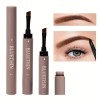 Bluethin Double-ended Eyebrow Cream With Matching Brush - #3 Dark