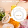 TEOZBLU Pack of 4 Replacement Preserving Jars Seals, Preserving Rings,