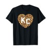 Heart KC Cheetah Leopard Pattern Brown Yellow Spots Heart Kc