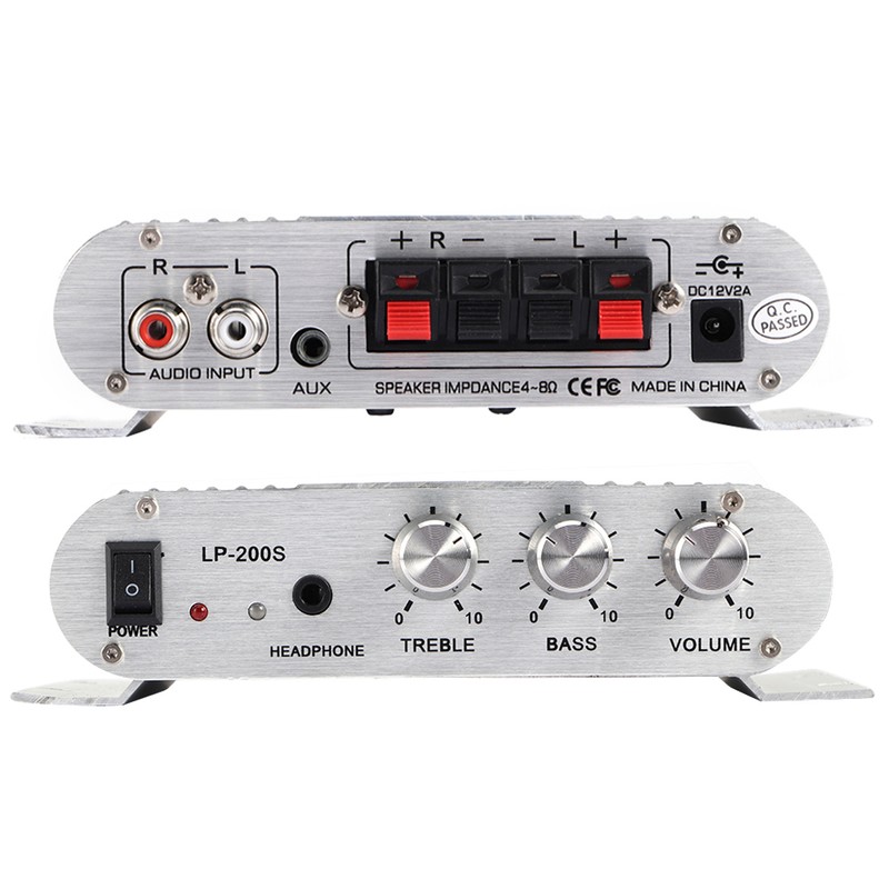 12V Auto Car Amplifier Stereo Audio Amp Receiver 20Wx2 High