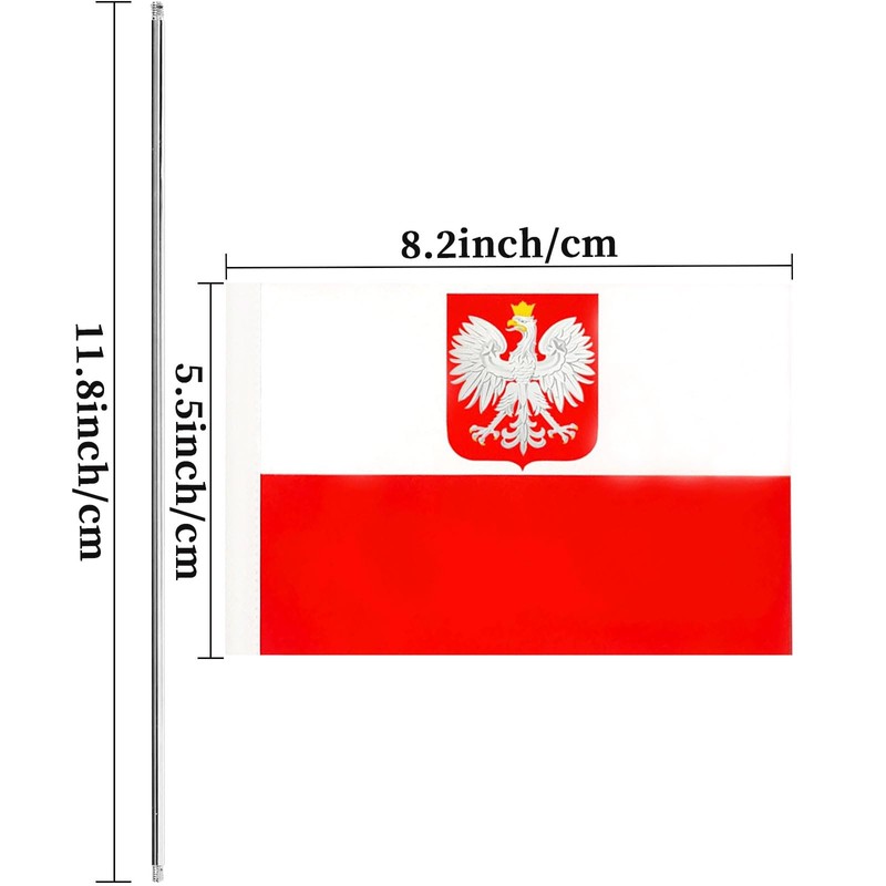 Poland State Ensign Desk Flag Poland State Ensign Small Mini