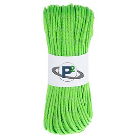 Paracord Planet Fluorescent Reflective 95lb Paracord – Type I Tactical Parachute Cord for Hiking, Camping, and Fishing – Neon Green (50 Feet)