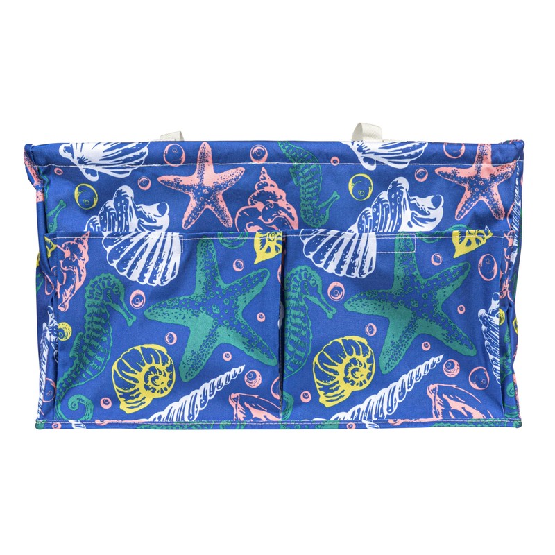 Household Essentials Sea Shell Utility Tote with 4 Pockets and