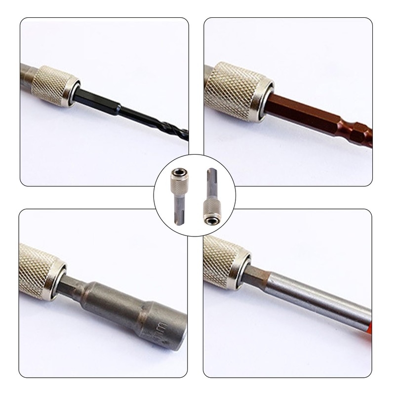Pack of 2 SDS Plus Adapter, 6.35 mm SDS Bit