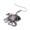 Enamel Alloy Dinosaur Fantasy Dragon Earrings Drop Dangle Unique Animal