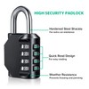 BeskooHome Code Padlock, 4 Digit Outdoor Waterproof Resettable Combination Padlock