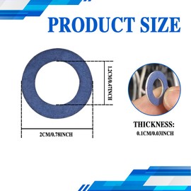 WINUERK 12PCS M12 Oil Drain Plug Gaskets, Crush Washer Replacement, OEM#9043012031, Oil Drain Pan Seal Gasket Compatible with Most Cars, Trucks, SUVs and More