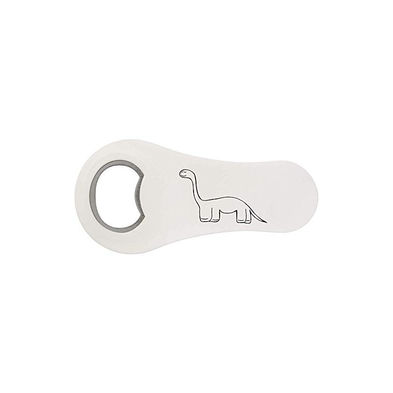 Azeeda 'Happy Dinosaur' Bottle Opener Fridge Magnet (BO00044493)