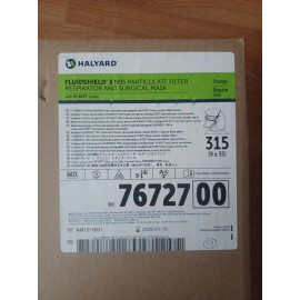 HALYARD FLUIDSHIELD 3 N95 MASKS. Full Case (9 boxes of 35 each)