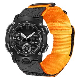 DAVILANE Watch Band Strap for Casio GA-2000 PRG-600/650 PRW-6600, Super Rugged Nylon Sports Strap（Band Width : 24mm）