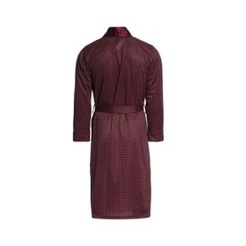 Revise RE-502 Elegant Men's Dressing Gown - Classic style – Burgundy red – 4XL