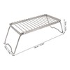Folding Campfire Grill, Stainless Steel Camping Grill Grate with Foldable